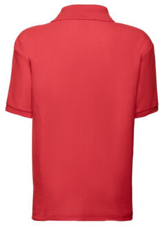 Fruit of the Loom Kinder/kinder 65/35 poloshirt Rood - 164/170