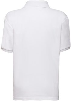 Fruit of the Loom Kinder/Kinder Piqué Poloshirt (Wit) - 12-13J / 152-158cm