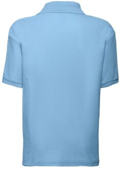 Fruit of the Loom Kinder / Kinderen Unisex 65/35 Pique Polo Shirt (2 stuks) (Hemel Blauw) - 5-6J / 110-116cm