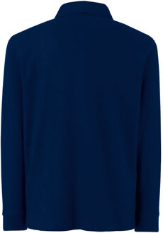 Fruit of the Loom Kinder Polo Lange Mouwen 65/35 Piqué / Kinderpolo (Donker Marine) Blauw - 3-4J / 98-104cm