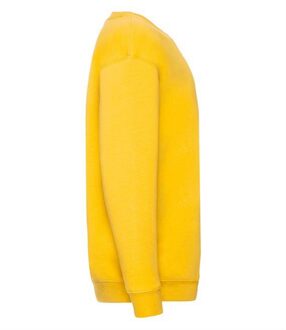 Fruit of the Loom Kinder Unisex Premium 70/30 Sweatshirt (Zonnebloem Geel) - maat 12-13J / 152-158cm