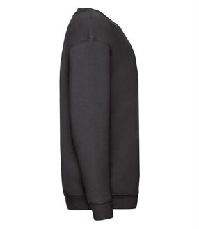 Fruit of the Loom Kinder Unisex Premium 70/30 Sweatshirt (Zwart) - maat 7-8J / 122-128cm