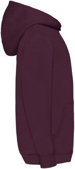 Fruit of the Loom Kinder Unisex Sweatshirt Met Capuchon / Hoodie (Bordeaux) Bourgogne