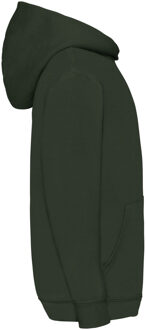 Fruit of the Loom Kinder Unisex Sweatshirt Met Capuchon / Hoodie (Bottle Groen) - maat 12-13J / 152-158cm