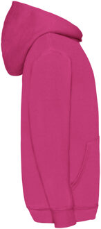 Fruit of the Loom Kinder Unisex Sweatshirt Met Capuchon / Hoodie (Fuchsia) - 14-15J / 164-170cm