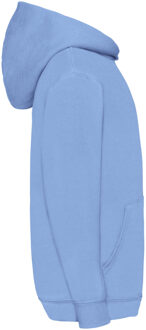 Fruit of the Loom Kinder Unisex Sweatshirt Met Capuchon / Hoodie (Hemel Blauw) - maat 7-8J / 122-128cm