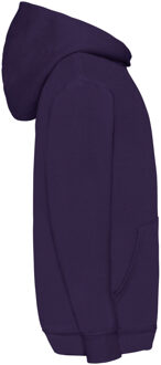 Fruit of the Loom Kinder Unisex Sweatshirt Met Capuchon / Hoodie (Paars) - maat 5-6J / 110-116cm