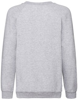 Fruit of the Loom Kinder Unisex Trui Met Raglan Mouwen (2 stuks) (Heather Grijs) - 7-8J / 122-128cm