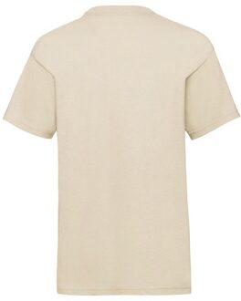 Fruit of the Loom Kinder Unisex Valueweight T-shirt Korte Mouwen (2 stuks) (Natural) - maat 12-13J / 152-158cm Naturel