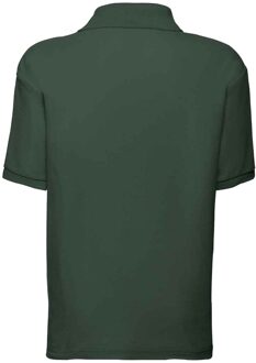 Fruit of the Loom Kinderen /Kinder Poly/ Katoen Piqué-Poloshirt Voor Kinderen. (Fles groen) - 14-15J / 164-170cm