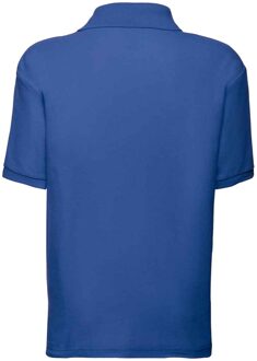 Fruit of the Loom Kinderen /Kinder Poly/ Katoen Piqué-Poloshirt Voor Kinderen. (Koningsblauw) - 9-11J / 128cm-146cm