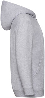 Fruit of the Loom Kinderen / Kinder Unisex Sweatshirt met capuchon (Heather Grijs) - maat