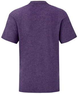 Fruit of the Loom Kinderen/kinderen iconic heather t-shirt Paars - 116