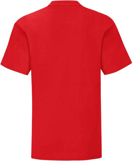 Fruit of the Loom Kinderen/kinderen iconisch t-shirt Rood - 140/146