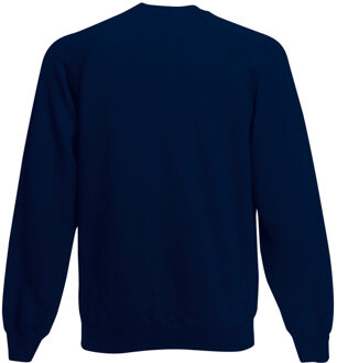 Fruit of the Loom Kinderen Unisex Raglan mouwen Sweatshirt (Donker Marine) - maat 14-15J / 164-170cm Blauw