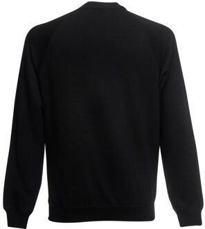 Fruit of the Loom Kinderen Unisex Raglan mouwen Sweatshirt (Zwart) - 7-8J / 122-128cm