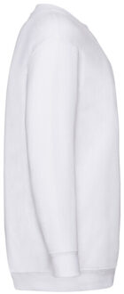 Fruit of the Loom Klassiek effen sweatshirt voor kinderen/kinderen Wit - 152/158