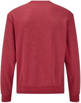 Fruit of the Loom Klassiek heather sweatshirt voor volwassenen Rood
