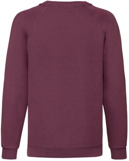 Fruit of the Loom Klassiek raglan sweatshirt voor kinderen/kinderen Bourgogne
