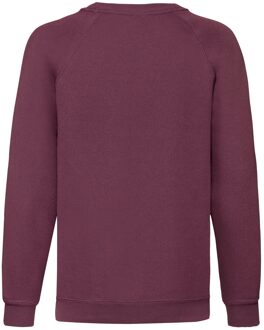 Fruit of the Loom Klassiek Raglan Sweatshirt voor kinderen/Kinderen (Bourgondië) Bourgogne