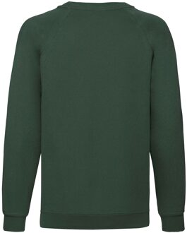 Fruit of the Loom Klassiek Raglan Sweatshirt voor kinderen/Kinderen (Fles groen) - 3-4J / 98-104cm