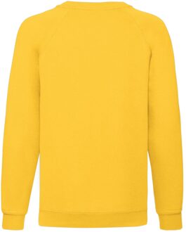 Fruit of the Loom Klassiek raglan sweatshirt voor kinderen/kinderen Geel