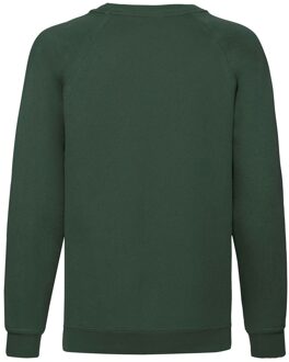 Fruit of the Loom Klassiek raglan sweatshirt voor kinderen/kinderen Groen