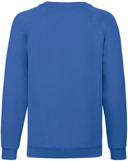Fruit of the Loom Klassiek Raglan Sweatshirt voor kinderen/Kinderen (Koningsblauw) - maat 12-13J / 152-158cm