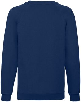 Fruit of the Loom Klassiek Raglan Sweatshirt voor kinderen/Kinderen (Marine) - maat 3-4J / 98-104cm Navy