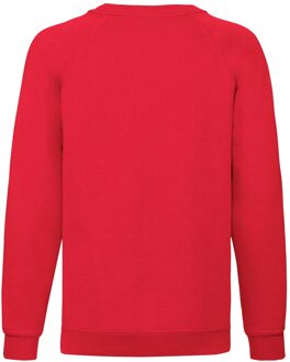 Fruit of the Loom Klassiek Raglan Sweatshirt voor kinderen/Kinderen (Rood) - maat 12-13J / 152-158cm