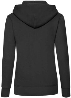 Fruit of the Loom Klassieke Dames Fit Sweatshirt Met Capuchon (Zwart) - maat S