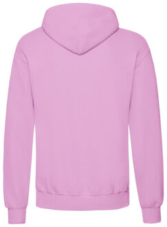 Fruit of the Loom Klassieke herenhoodie - maat S Roze