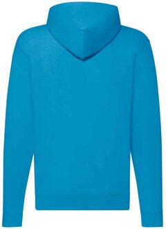 Fruit of the Loom Klassieke herenhoodie met rits (Azuurblauw) - maat