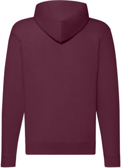 Fruit of the Loom Klassieke herenhoodie met rits (Bourgondië) Bourgogne