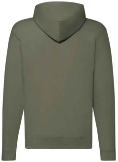 Fruit of the Loom Klassieke herenhoodie met rits (Klassieke Olijf) Groen - 2XL