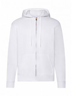 Fruit of the Loom Klassieke herenhoodie Wit - S
