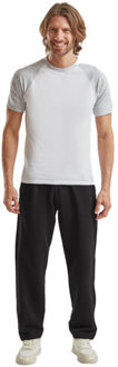 Fruit of the Loom Klassieke open zoom joggingbroek voor volwassenen Zwart - M