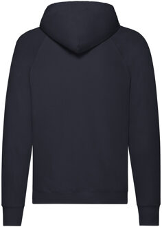 Fruit of the Loom Lichtgewicht capuchontrui voor volwassenen (Deep Navy) Blauw - S