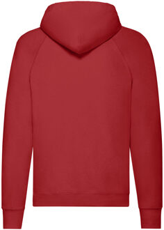 Fruit of the Loom Lichtgewicht capuchontrui voor volwassenen (Rood)