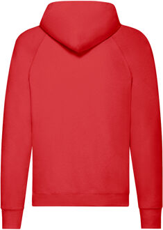 Fruit of the Loom Lichtgewicht capuchontrui voor volwassenen (Rood)