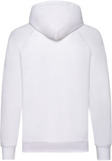 Fruit of the Loom Lichtgewicht capuchontrui voor volwassenen (Wit) - 2XL