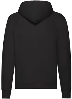 Fruit of the Loom Lichtgewicht capuchontrui voor volwassenen (Zwart) - XL