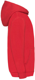 Fruit of the Loom Lichtgewicht hoodie kinderen/kinderen - maat 152/158 Rood