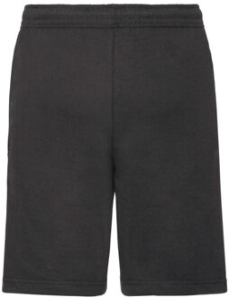 Fruit of the Loom Lichtgewicht uniseks shorts voor volwassenen Zwart