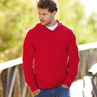 Fruit of the Loom Light Hooded Sweat * Actie * Blauw,Lila,Rood,Zwart,Groen,Roze,Wit,Grijs,Geel - Small,Medium,Large,X-Large,XX-Large