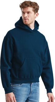 Fruit of the Loom Mannen Supercotton Hoodie (Bergblauw) - maat S Navy