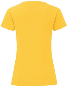 Fruit of the Loom Meisjes pictogram 150 t-shirt Geel - 164