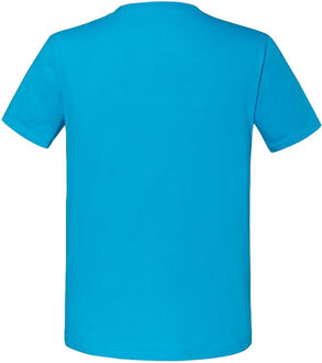 Fruit of the Loom Mens Ringgesponnen Premium Tshirt (Azuurblauw) - maat