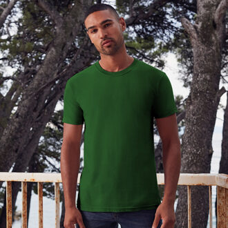 Fruit of the Loom Mens Ringgesponnen Premium Tshirt (Bottle Groen) - maat 3XL