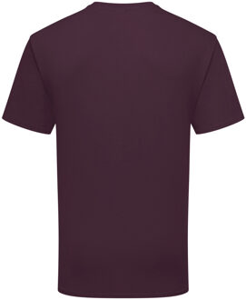 Fruit of the Loom Mens Ringgesponnen Premium Tshirt (Donkere Pruim) - maat L Paars